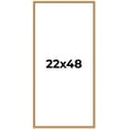 thumbnail image 1 of 22x48 Frame Beaded Gold Solid Wood Picture Frame | 0.75 Inches Moulding Width | Liscio Oro, 1 of 8