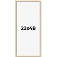 thumbnail image 1 of 22x48 Frame Beige Real Wood Picture Frame Width 0.75 inches | Interior Frame Depth 0.5 inches |, 1 of 8