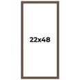 thumbnail image 1 of 22x48 Frame Brown Farmhouse Solid Wood Picture Frame Width 1.5 Inches | Interior Frame Depth 0.5, 1 of 8