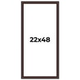 thumbnail image 1 of 22x48 Frame Brown Round Mahogany Solid Wood Picture Frame | 1.625 Inch Moulding Width | with UV, 1 of 8