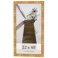 thumbnail image 1 of 22x48 Frame Gold Bamboo Solid Wood Picture Frame | 1 Inch Moulding Width | Interior Frame Depth, 1 of 8