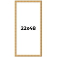 thumbnail image 1 of 22x48 Frame Gold Rustic Solid Wood Picture Frame | 1.25 Inch Wide Moulding | Rustique Gold, 1 of 8