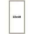 thumbnail image 1 of 22x48 Frame Grey Real Wood Picture Frame Width 1.25 inches | Interior Frame Depth 0.5 inches | Hans, 1 of 8