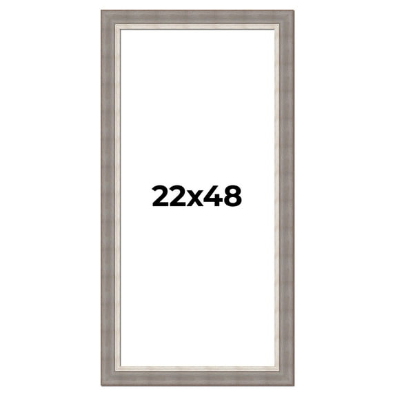 22x48 Frame Grey Real Wood Picture Frame Width 2.75 Inches | Interior Frame Depth 0.5 Inches |