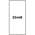thumbnail image 1 of 22x48 Frame Silver Picture Frame - Complete Modern Photo Frame Includes UV Acrylic Shatter Guard, 1 of 8