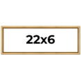 thumbnail image 1 of 22x6 Frame Beaded Gold Solid Wood Picture Frame | 0.75 Inches Moulding Width | Liscio Oro, 1 of 8
