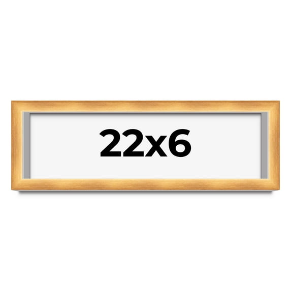 22x6 Shadow Box Bronze Cross-Brushed Display Frame | 1.625 Inches Deep Solid Wood | UV Resistant