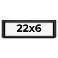 thumbnail image 1 of 22x6 Shadow Box Frame Black | 1 Inches Deep Real Wood Farmhouse Shadowbox Display Frame | UV, 1 of 6