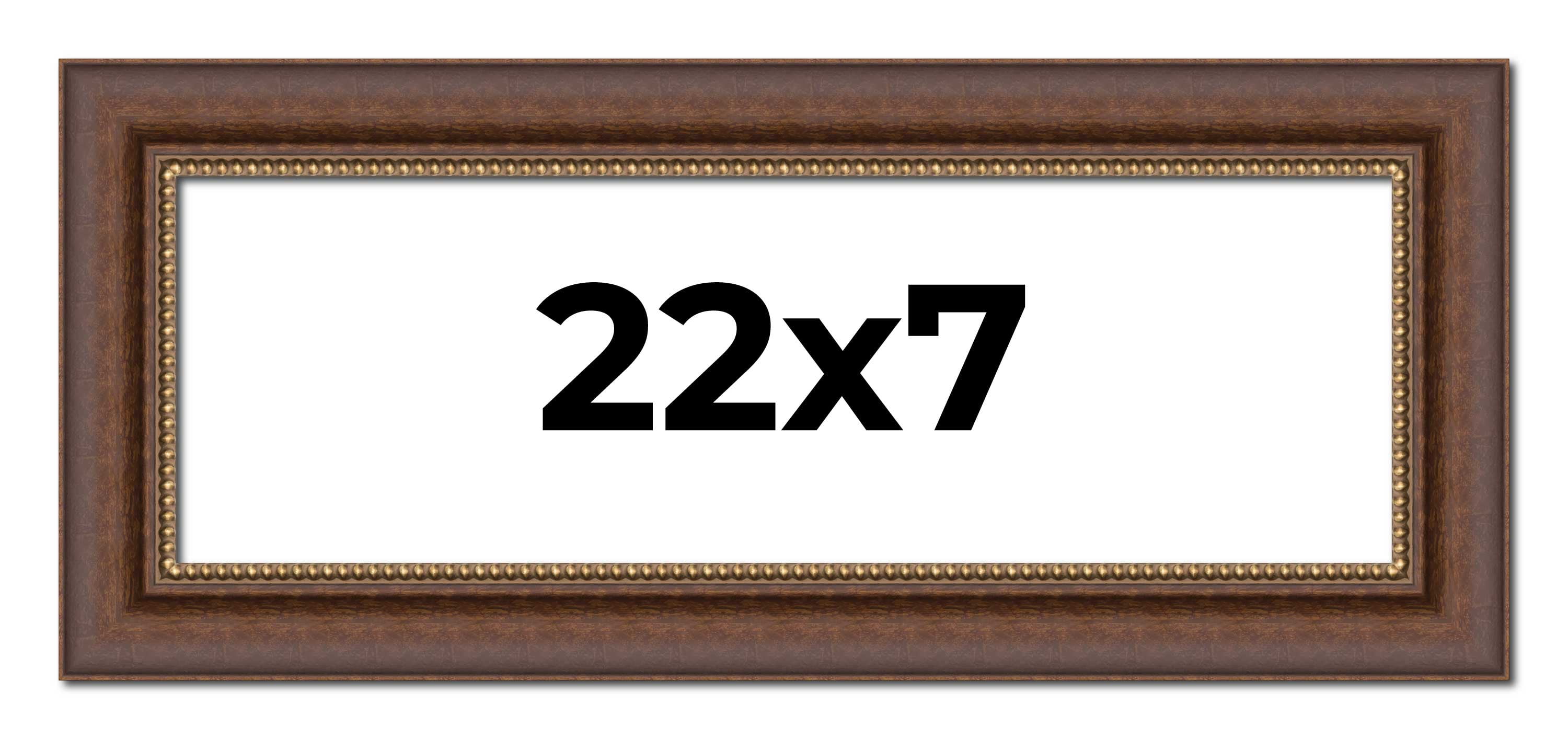 22x7 Copper and Brown Real Wood Picture Frame Width 2 inches | Interior ...