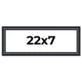 thumbnail image 1 of 22x7 Frame Black Real Wood Picture Frame Width 1.25 inches | Interior Frame Depth 0.5 inches |, 1 of 8
