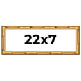thumbnail image 1 of 22x7 Frame Gold Bamboo Picture Frame - Complete Modern Photo Frame Includes UV Acrylic Shatter, 1 of 8
