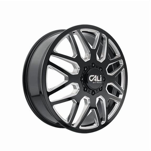 CALI OFF-ROAD INVADER DUALLY 9115D GLOSS BLACK MILLED 8.25-22