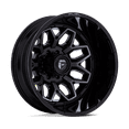 thumbnail image 1 of 22x8.25 Fuel Off-Road D875 Flux Black Brushed DUALLY REAR Wheel 8x6.5 (-201mm), 1 of 3
