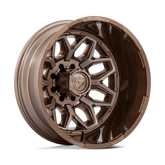 22x8.25 Fuel Off-Road D876 Flux Platinum Bronze DUALLY REAR Wheel 8x200 (-227mm)
