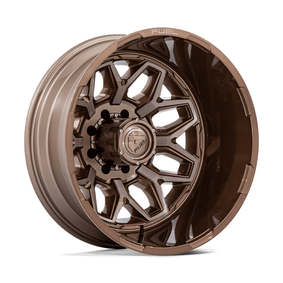 22x8.25 Fuel Off-Road D876 Flux Platinum Bronze DUALLY REAR Wheel 8x210 (-227mm)