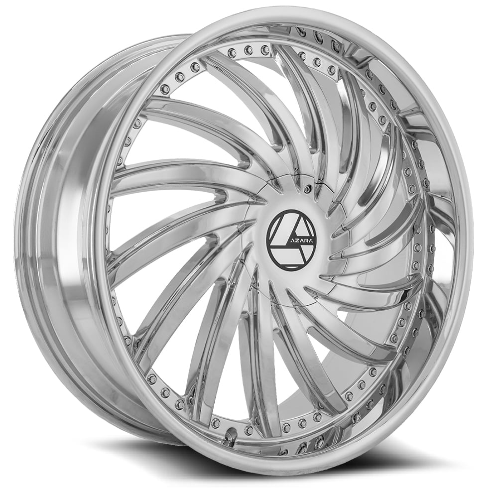 22x8.5 Azara AZA-508 Nano Chrome Wheel 5x112/5x4.5 (38mm)