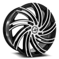 thumbnail image 1 of 22x8.5 Azara AZA-514 Gloss Black & Machined Wheel 5x4.5/5x120 (38mm), 1 of 2