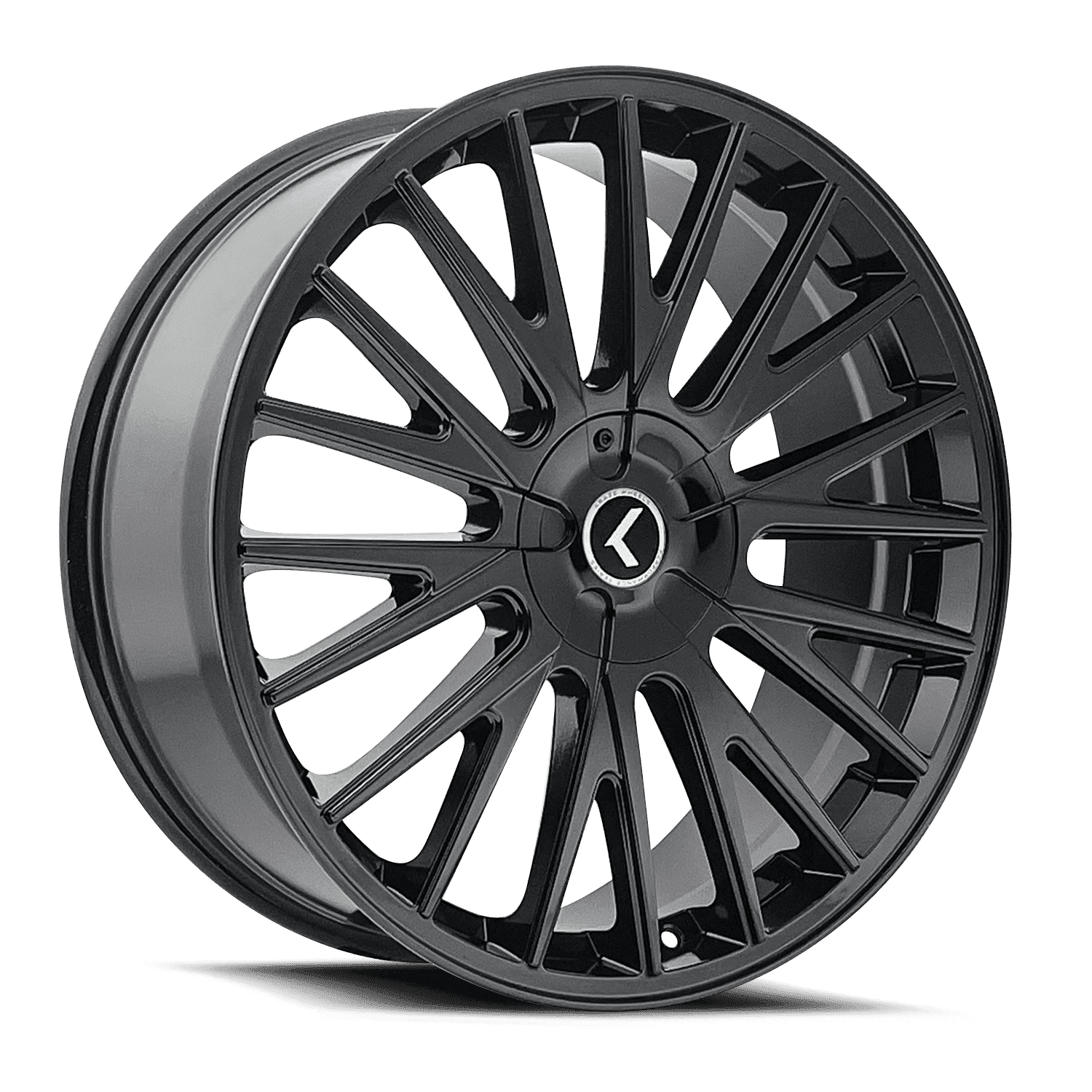 22x8.5 Kraze KR185 Double Down Gloss Black Wheel 5x112/5x4.5 (38mm)
