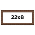 thumbnail image 1 of 22x8 Dark Brown Bamboo Real Wood Picture Frame Width 1.5 inches | Interior Frame Depth 0.5 inches |, 1 of 8
