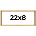 thumbnail image 1 of 22x8 Frame Beaded Gold Solid Wood Picture Frame | 0.75 Inches Moulding Width | Liscio Oro, 1 of 8