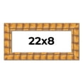 thumbnail image 1 of 22x8 Frame Beige Real Wood Picture Frame Width 3 inches | Interior Frame Depth 0.5 inches | Natural, 1 of 8