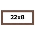thumbnail image 1 of 22x8 Frame Brown Farmhouse Solid Wood Picture Frame Width 1.5 Inches | Interior Frame Depth 0.5, 1 of 8