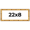 thumbnail image 1 of 22x8 Frame Gold Bamboo Solid Wood Picture Frame | 1 Inch Moulding Width | Interior Frame Depth 0.75, 1 of 8