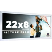 22x8 Frame Silver Real Wood Picture Frame Width 0.75 inches | Interior Frame Depth 0.5 inches |