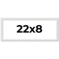 thumbnail image 1 of 22x8 Frame White Real Wood Picture Frame Width 0.75 inches | Interior Frame Depth 0.5 inches |, 1 of 8