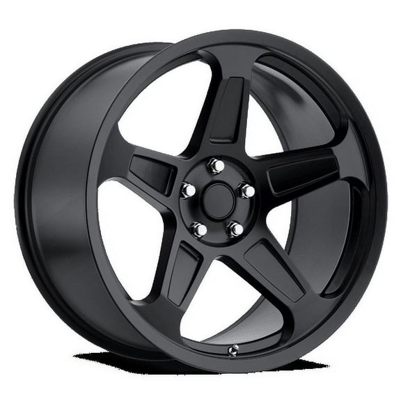 22x9 +20 Voxx Replica Dodge Demon Replica Matte Black Wheel Rim 5x115 (QTY 1)
