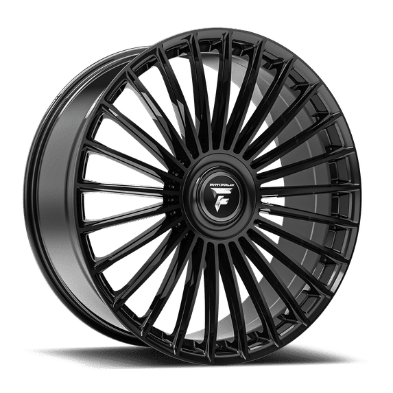 22x9.5 Fittipaldi FS370B Gloss Black Wheel 5x112/5x120 (30mm)