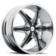 thumbnail image 1 of 22x9.5 Helo HE866 Chrome Plated With Gloss Black Accents Wheel 5x112 (35mm), 1 of 2
