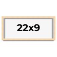 thumbnail image 1 of 22x9 Frame Beige Real Wood Picture Frame Width 0.75 inches | Interior Frame Depth 0.5 inches |, 1 of 8