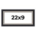 thumbnail image 1 of 22x9 Frame Black Real Wood Picture Frame Width 2.25 Inches | Interior Frame Depth 0.5 Inches |, 1 of 8