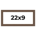 thumbnail image 1 of 22x9 Frame Brown Farmhouse Solid Wood Picture Frame Width 1.5 Inches | Interior Frame Depth 0.5, 1 of 8