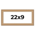 thumbnail image 1 of 22x9 Frame Charleston Honey Brown Solid Wood Picture Frame Width 1.75 Inches | Interior Depth 0.5, 1 of 8