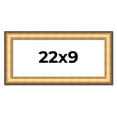 thumbnail image 1 of 22x9 Frame Gold Plein Aire Solid Wood Picture Frame Width 2 Inches | Interior Frame Depth 0.5, 1 of 8