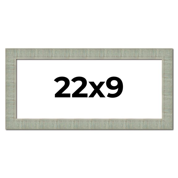 22x9 Frame Green Desert Pear Solid Wood Picture Frame | 1.625 Inch Moulding Width | Interior Frame