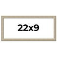 thumbnail image 1 of 22x9 Frame Grey Solid Wood Picture Frame Width 1 Inches | Interior Frame Depth 0.5 Inches |, 1 of 8
