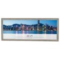thumbnail image 1 of 22x9 Frame Grey Solid Wood Picture Frame Width 1 Inches | Interior Frame Depth 0.5 Inches |, 1 of 8