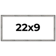 8x22 Frame Silver Whitewashed Wood Grain Solid Wood Shadow Box | 0.75 ...