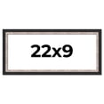 thumbnail image 1 of 22x9 Frame Silver Real Wood Picture Frame Width 1.25 Inches | Interior Frame Depth 0.75 Inches |, 1 of 8