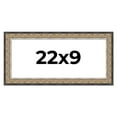 thumbnail image 1 of 22x9 Frame Silver Real Wood Picture Frame Width 1.75 Inches | Interior Frame Depth 0.5 Inches |, 1 of 8