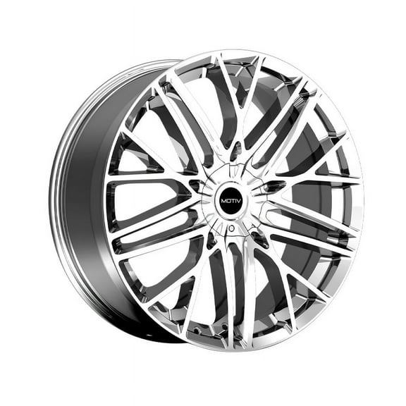 1 X Motiv 437C 22X9 5X112 / 5X115 73.1 Hub +40 Offset Chrome Wheel Rim