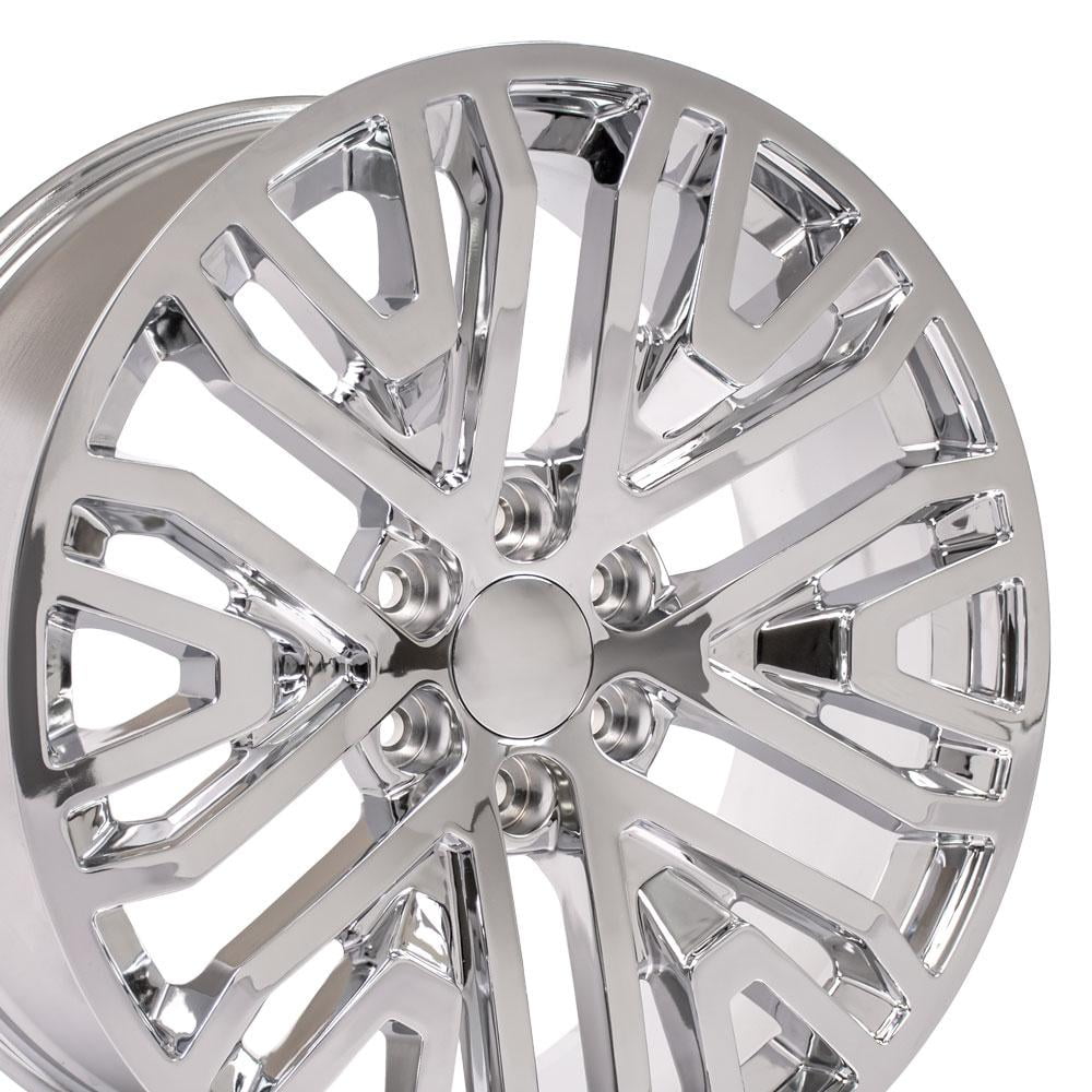 OE Wheels CV37 22 Inch Rim Fits Sierra 1500 Style 6x139.7 22x9 Chrome ...