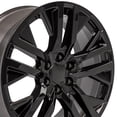 thumbnail image 1 of OE Wheels CV38 22 Inch Rim Fits Sierra 1500 Style 6x139.7 22x9 Gloss Black - Hollander 5903 (1), 1 of 5