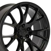 OE Wheels DG15 22 Inch Rim Fits Hellcat Style 5x115 22x9 Gloss Black - Hollander 2528 1