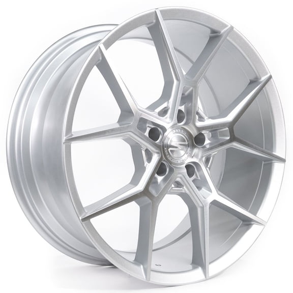 22x9 Select S102 Alpine Gloss Silver Brushed Wheel 5x112 (18mm)