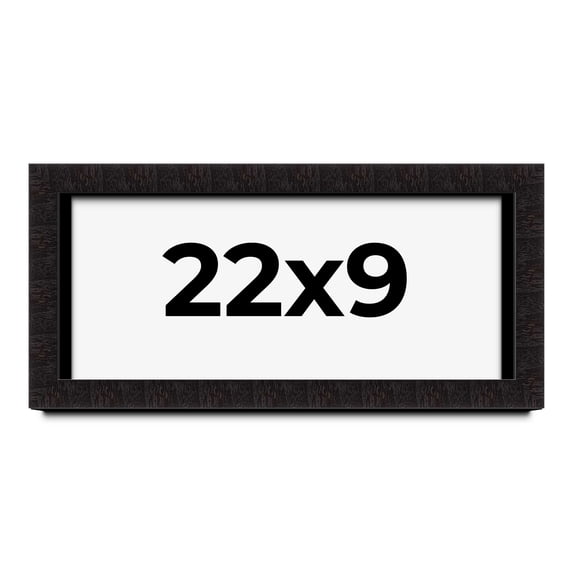 22x9 Shadow Box Black Solid Wood Display Picture Frame | 1 Inch Rabbet Depth | | 1.375 Inch