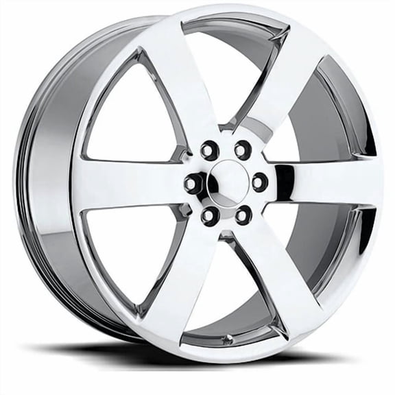 New 22x9 Inch Wheel for Trailblazer SS FR 32 Style 22 inch Chrome Alloy Rim 6x5.5 Bolt-Pattern 22mm Offset - Factory Reproduction Wheel